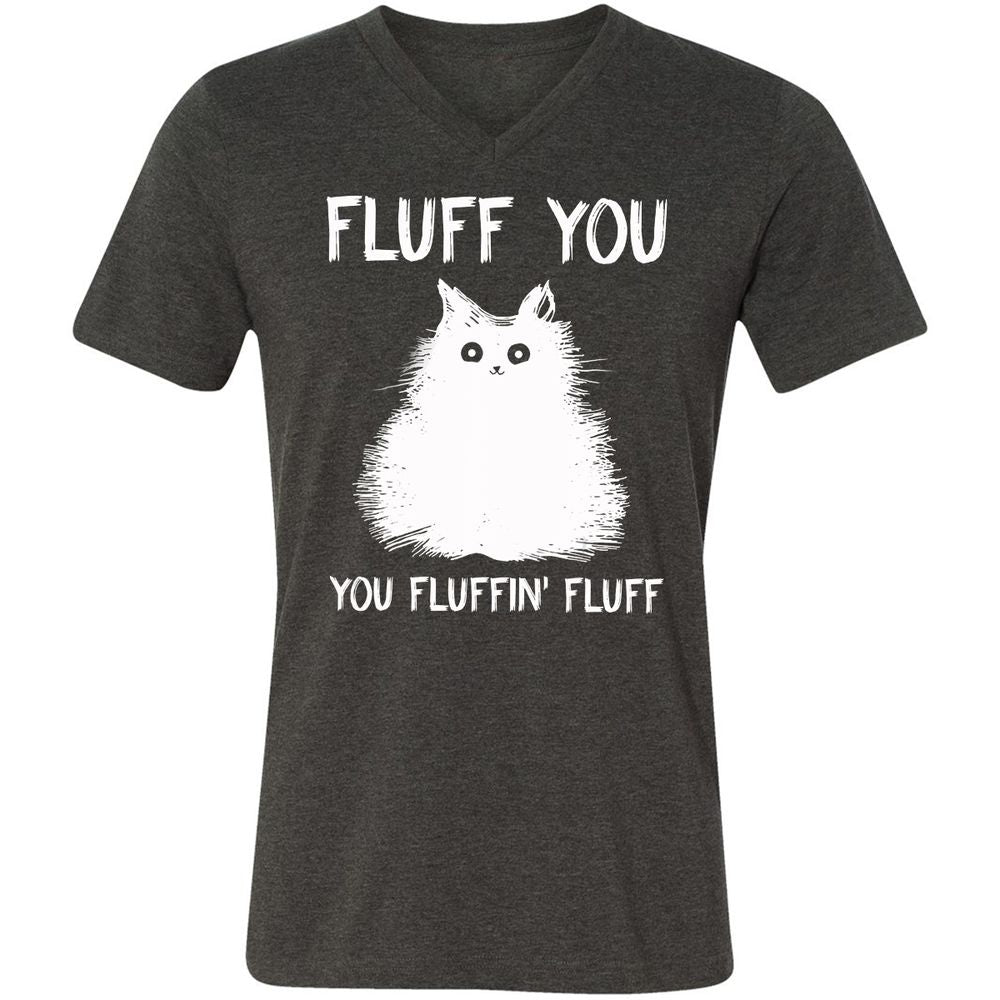 Unisex V-Neck T-Shirt - N3B1SQDU - Dark Grey Heather - 8