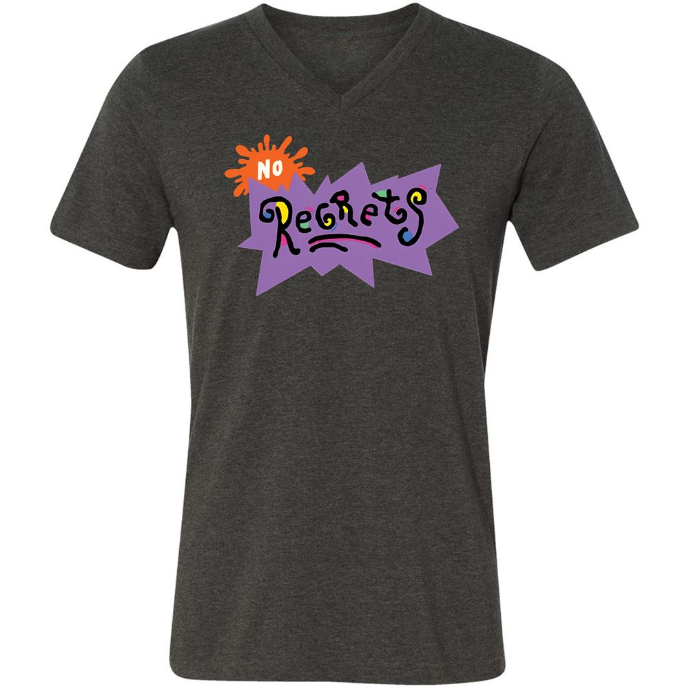 Unisex V-Neck T-Shirt - PDD5KLXM - Dark Grey Heather - 8
