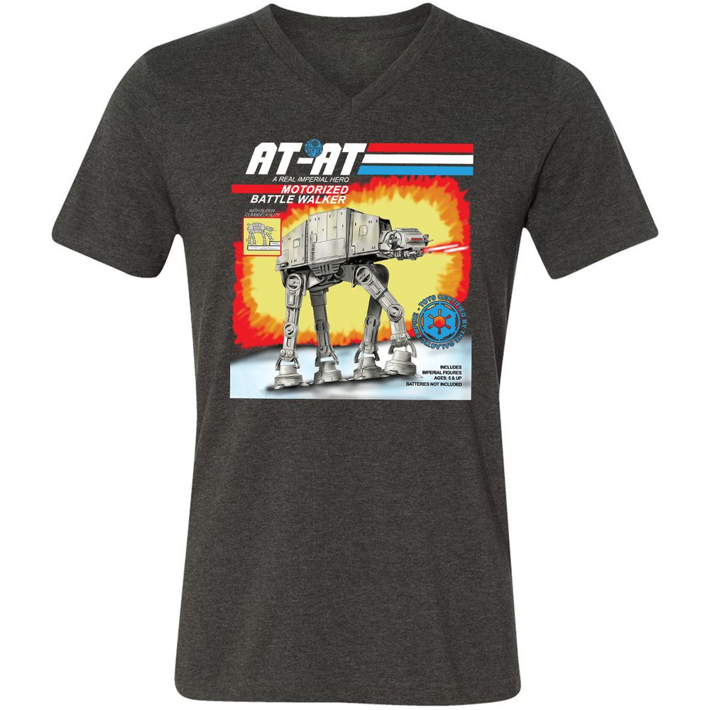 Unisex V-Neck T-Shirt - 3ULWW99E - Dark Grey Heather - 8