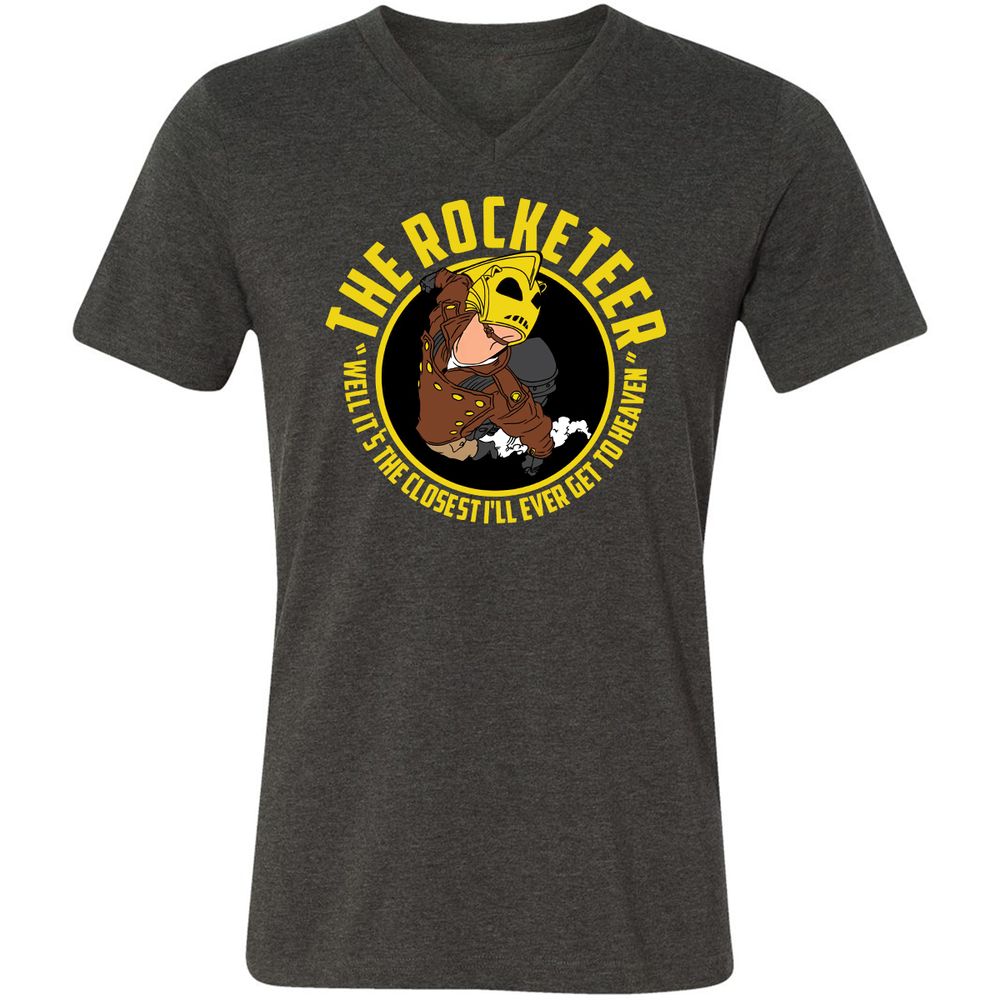 Unisex V-Neck T-Shirt - BMMABNLX - Dark Grey Heather - 8