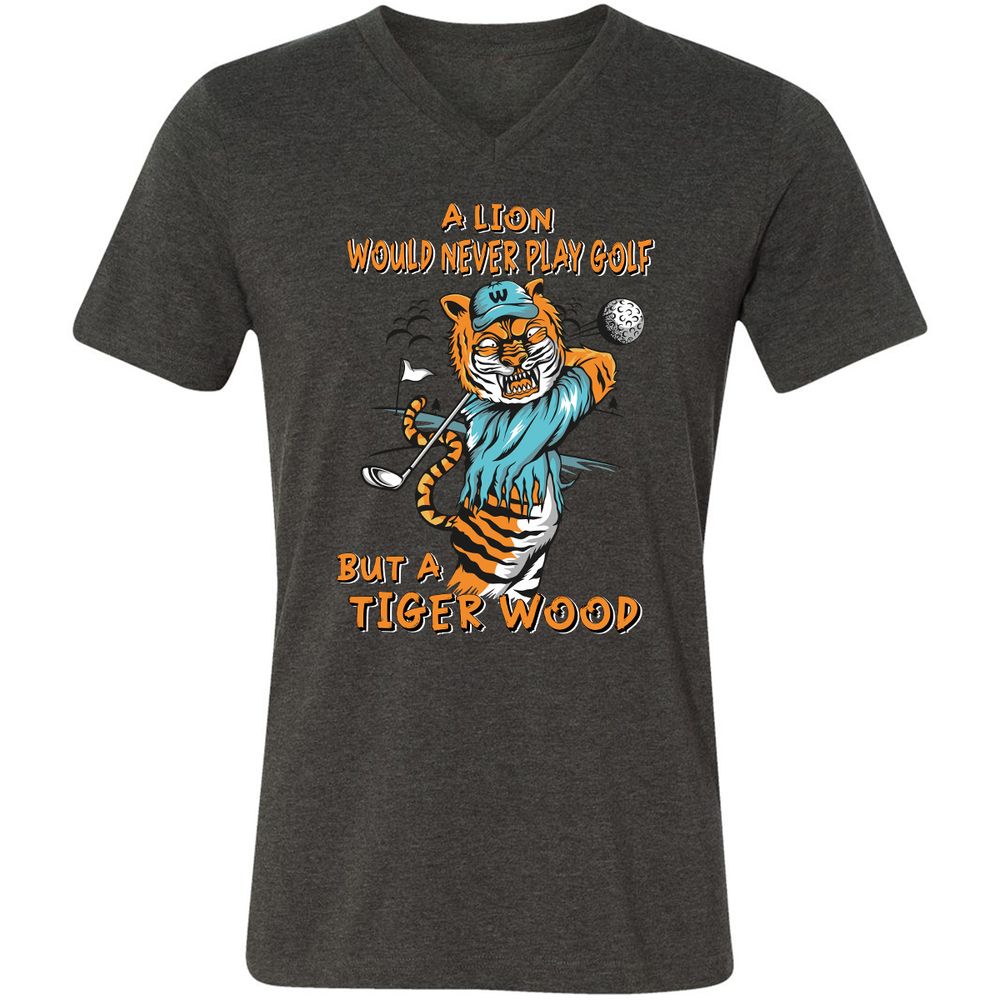 Unisex V-Neck T-Shirt - S5CBJBKR - Dark Grey Heather - 8