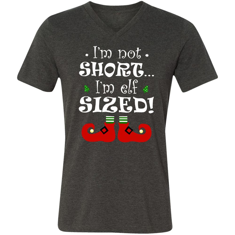 Unisex V-Neck T-Shirt - 285YPQSE - Dark Grey Heather - 8