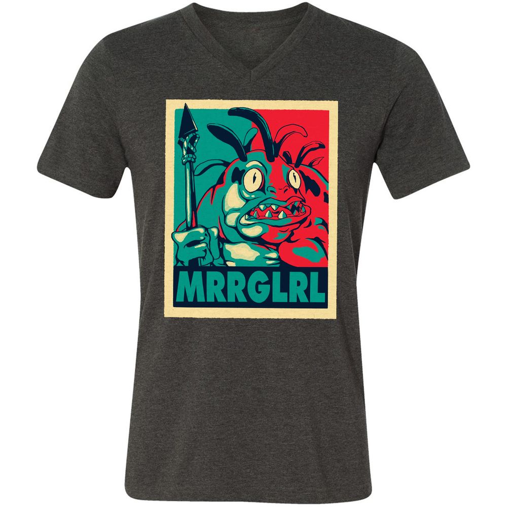 Unisex V-Neck T-Shirt - H11TVNMK - Dark Grey Heather - 8