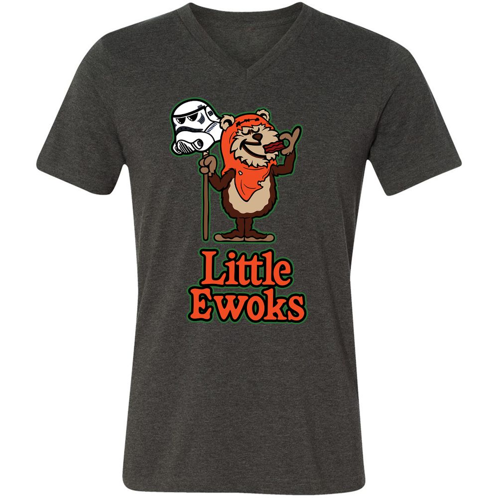 Unisex V-Neck T-Shirt - U4CDFAC2 - Dark Grey Heather - 8