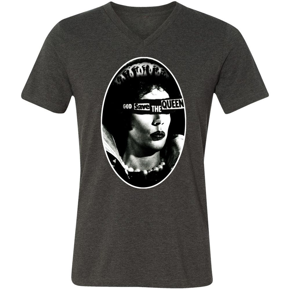 Unisex V-Neck T-Shirt - 3P9CEKJN - Dark Grey Heather - 8