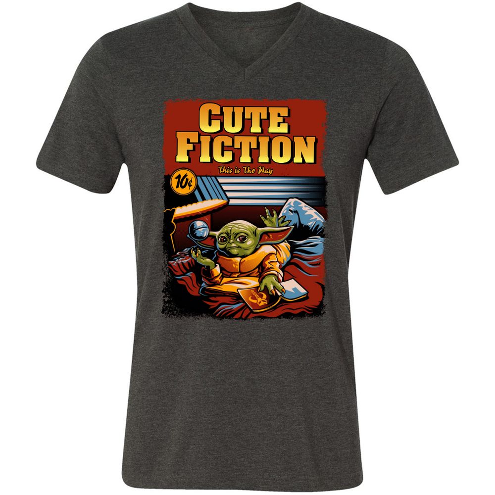 Unisex V-Neck T-Shirt - S9DZZQWZ - Dark Grey Heather - 8