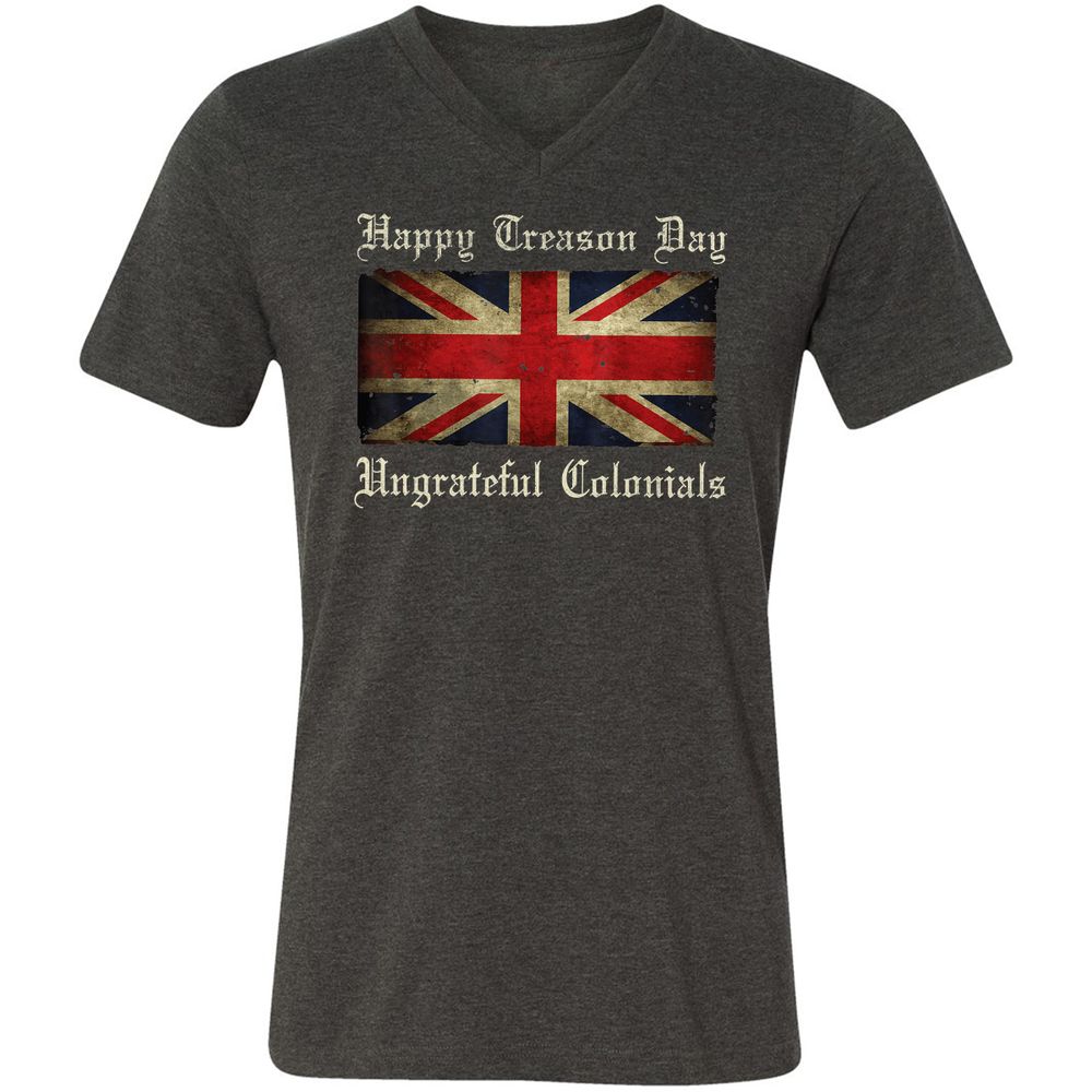 Unisex V-Neck T-Shirt - 8G7GUB33 - Dark Grey Heather - 8