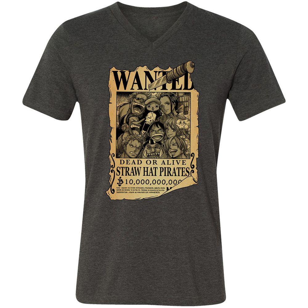 Unisex V-Neck T-Shirt - 1J4L674A - Dark Grey Heather - 8