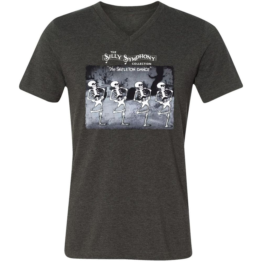 Unisex V-Neck T-Shirt - PZZUQTHR - Dark Grey Heather - 8