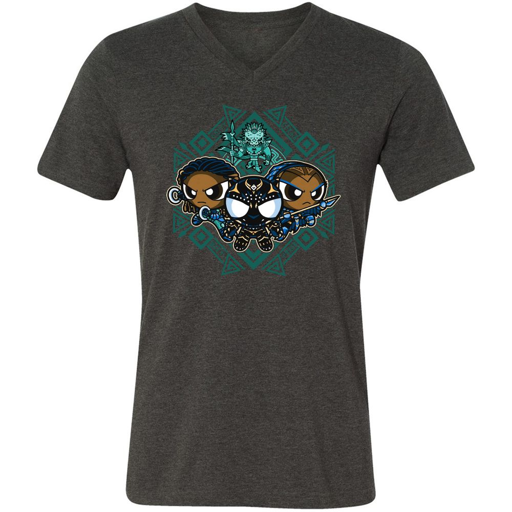 Unisex V-Neck T-Shirt - FB2L4H9X - Dark Grey Heather - 8