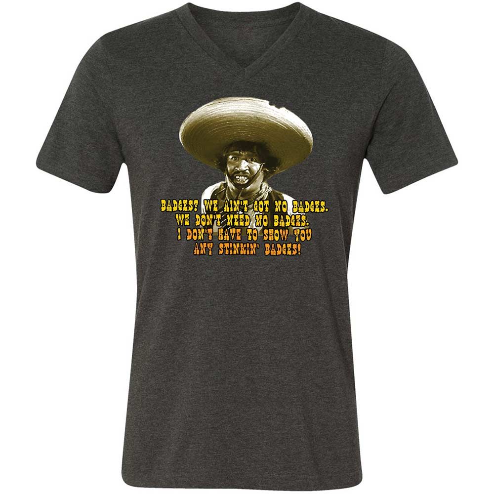 Ain't Got No Stinking Badges - Dark Grey Heather - 8
