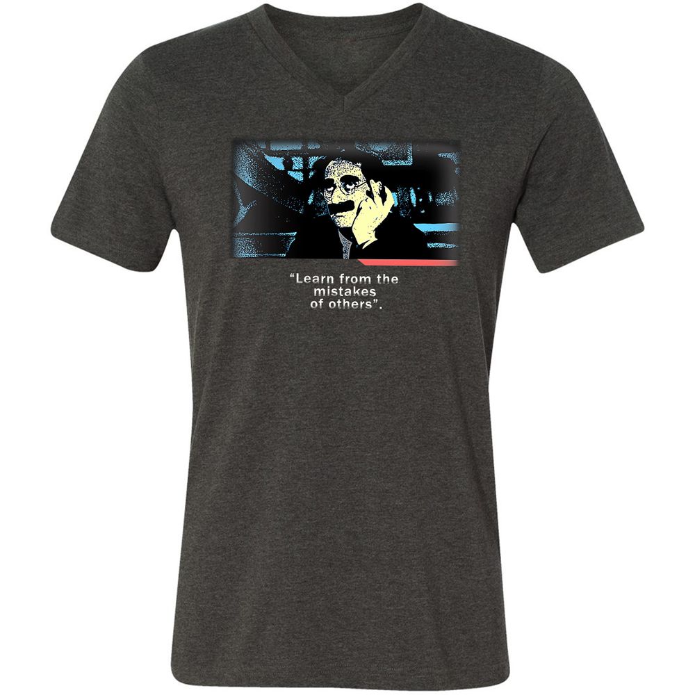 Unisex V-Neck T-Shirt - XW3481BG - Dark Grey Heather - 8
