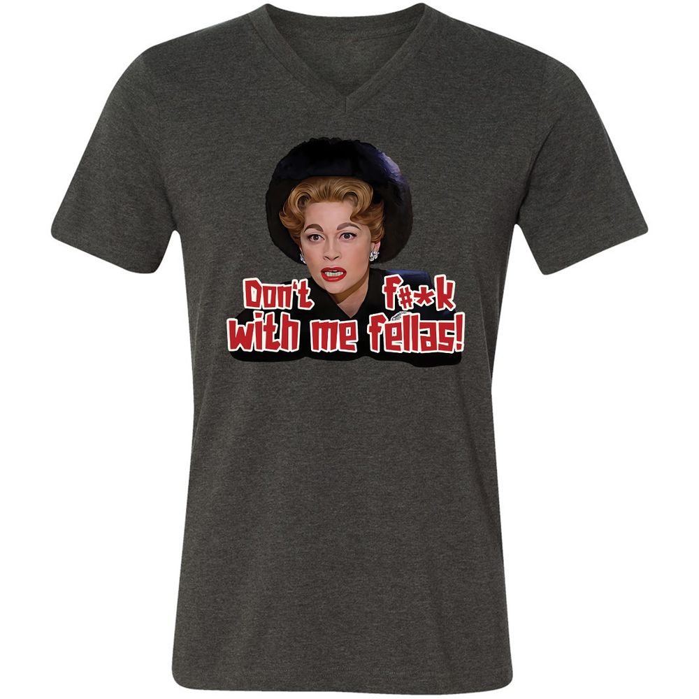 Unisex V-Neck T-Shirt - LSMPKTT8 - Dark Grey Heather - 8