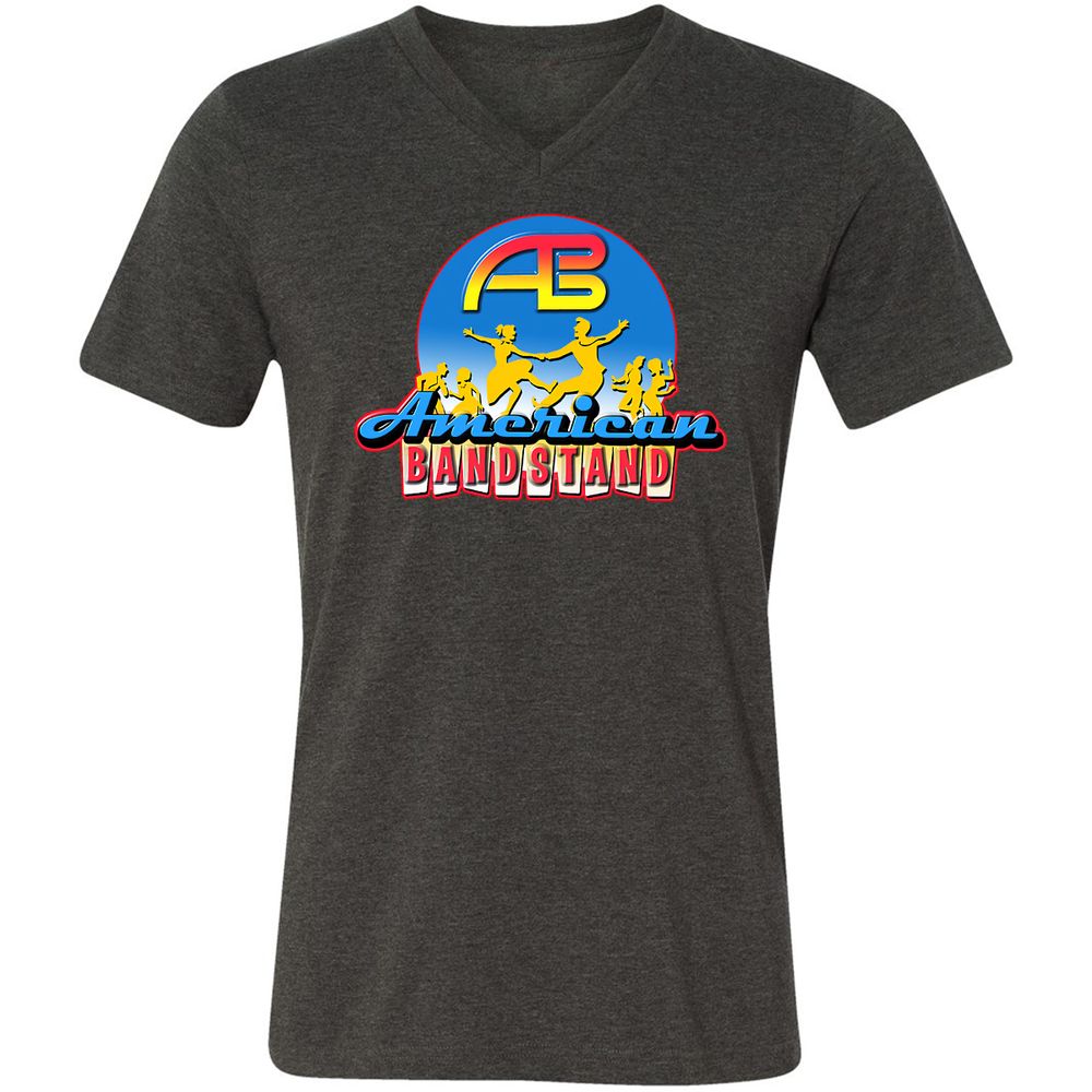 Unisex V-Neck T-Shirt - HS77C7DK - Dark Grey Heather - 8