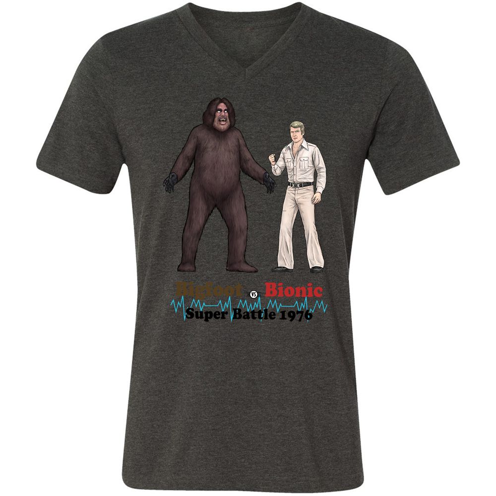 Unisex V-Neck T-Shirt - G7NMGAGQ - Dark Grey Heather - 8