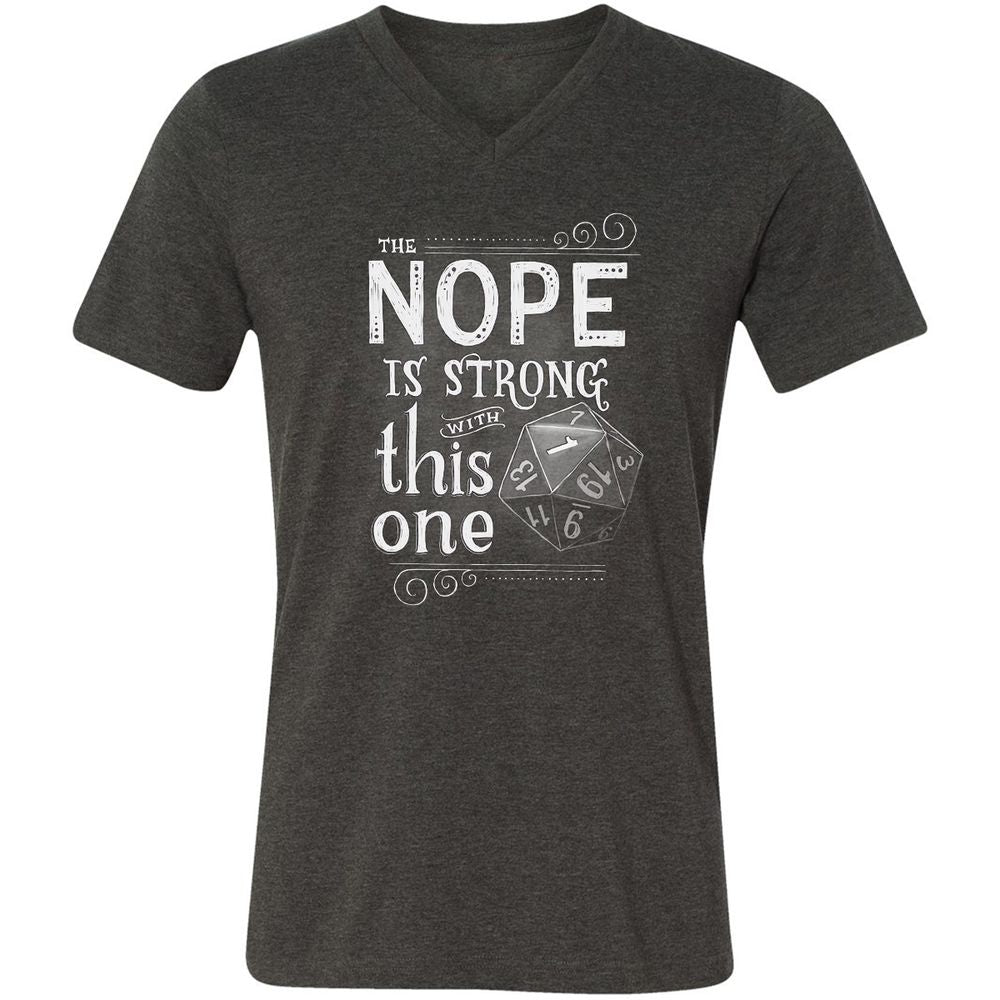 Unisex V-Neck T-Shirt - 28GQP5LC - Dark Grey Heather - 8