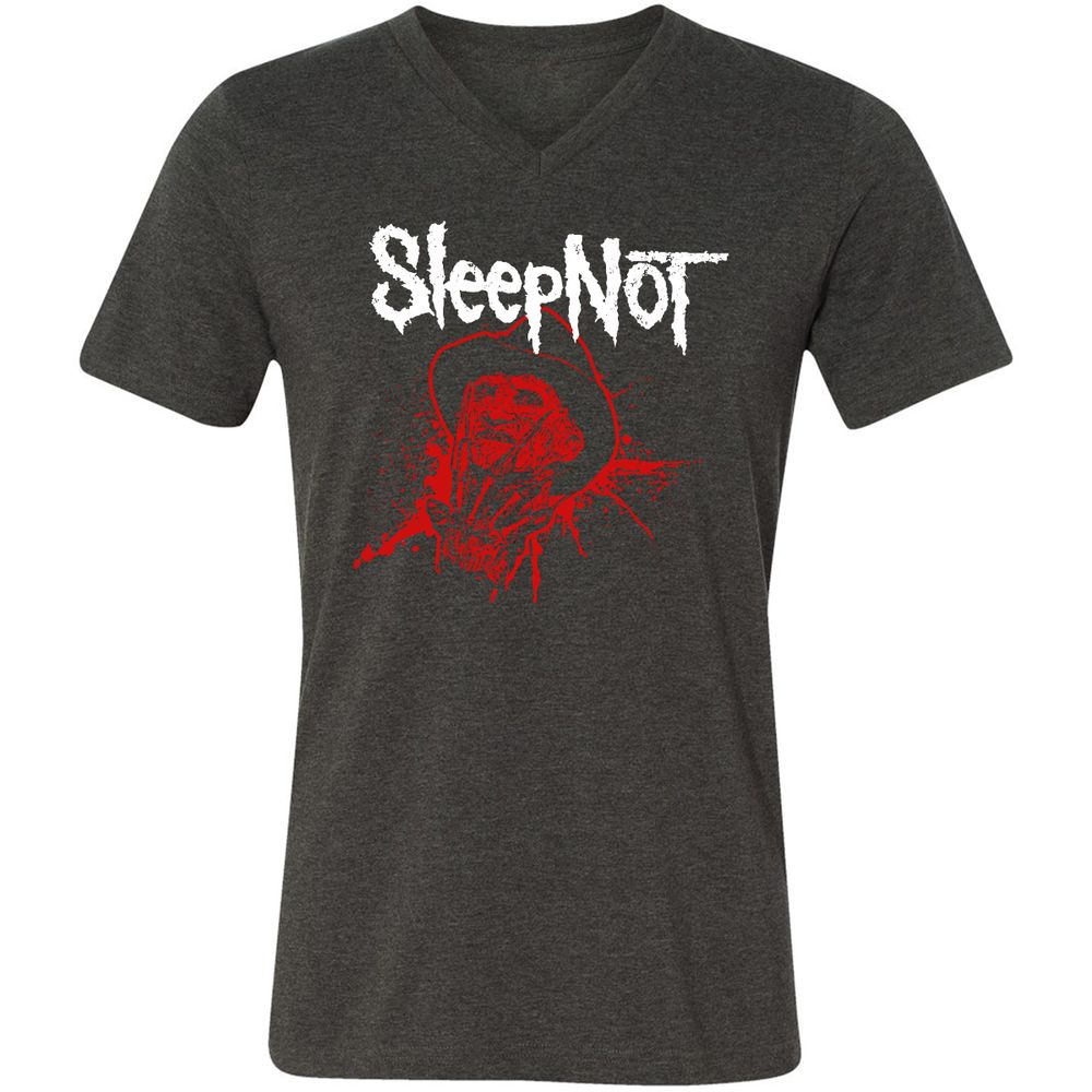 Unisex V-Neck T-Shirt - GKQ3V8GG - Dark Grey Heather - 8