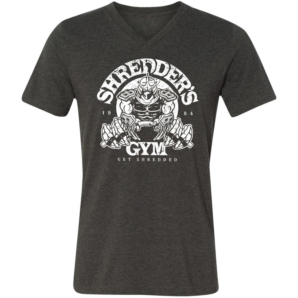 Unisex V-Neck T-Shirt - 2BXEMXCY - Dark Grey Heather - 8