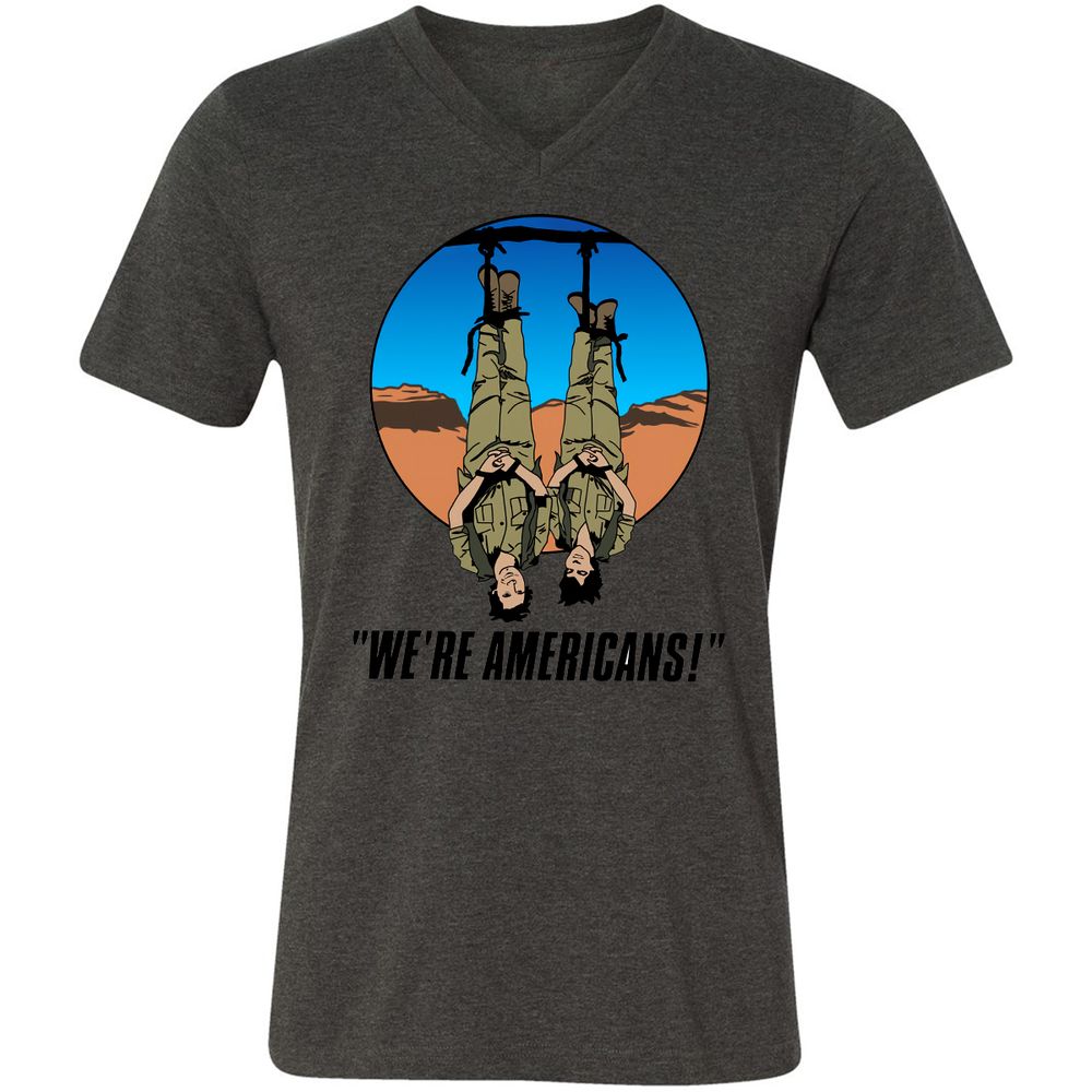 Unisex V-Neck T-Shirt - XPW1GD1X - Dark Grey Heather - 8