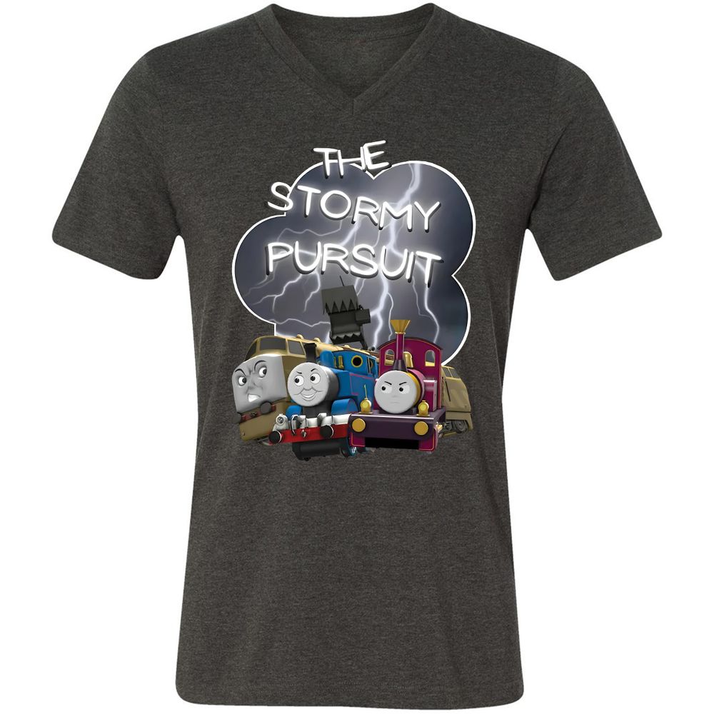 Unisex V-Neck T-Shirt - 465VYU2L - Dark Grey Heather - 8