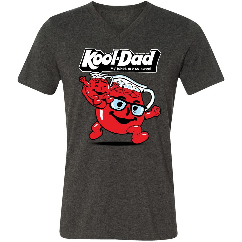 Unisex V-Neck T-Shirt - 8PN64PJ9 - Dark Grey Heather - 8