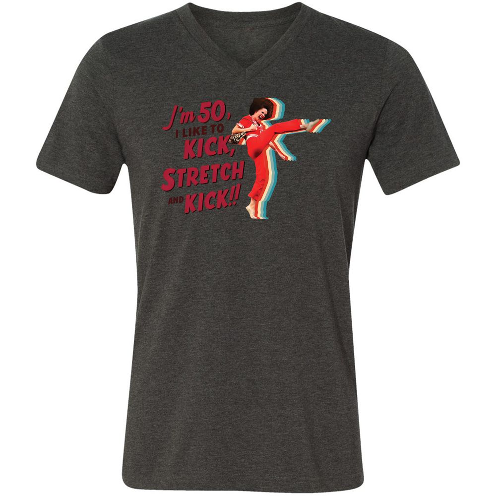 Unisex V-Neck T-Shirt - GGD89GJ1 - Dark Grey Heather - 8