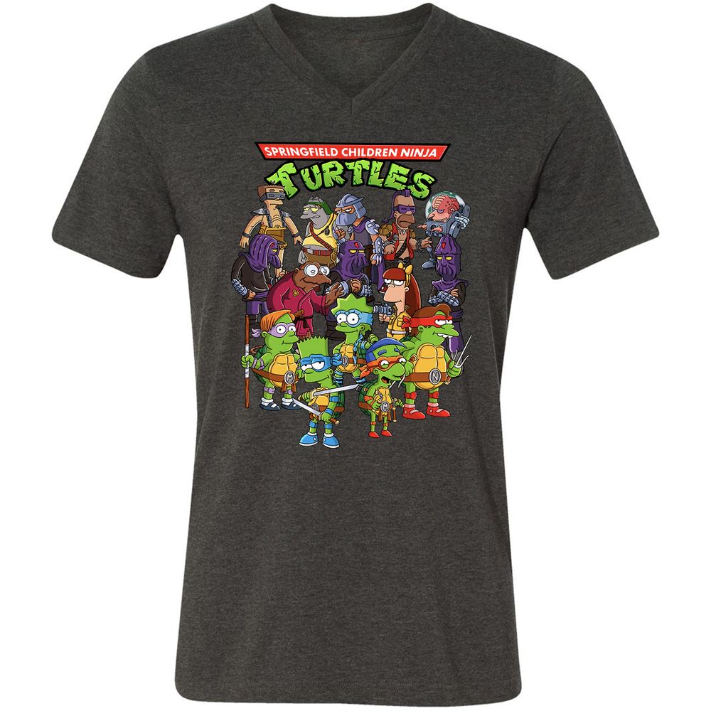 Unisex V-Neck T-Shirt - S466M8R5 - Dark Grey Heather - 8