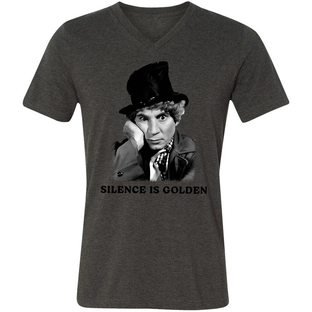 Unisex V-Neck T-Shirt - ZMRZECET - Dark Grey Heather - 8