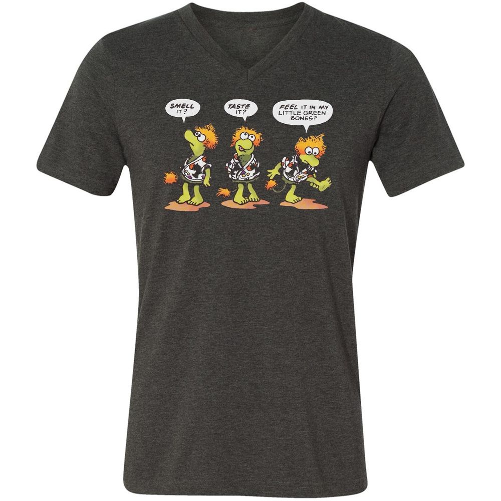 Unisex V-Neck T-Shirt - F17QFVST - Dark Grey Heather - 8