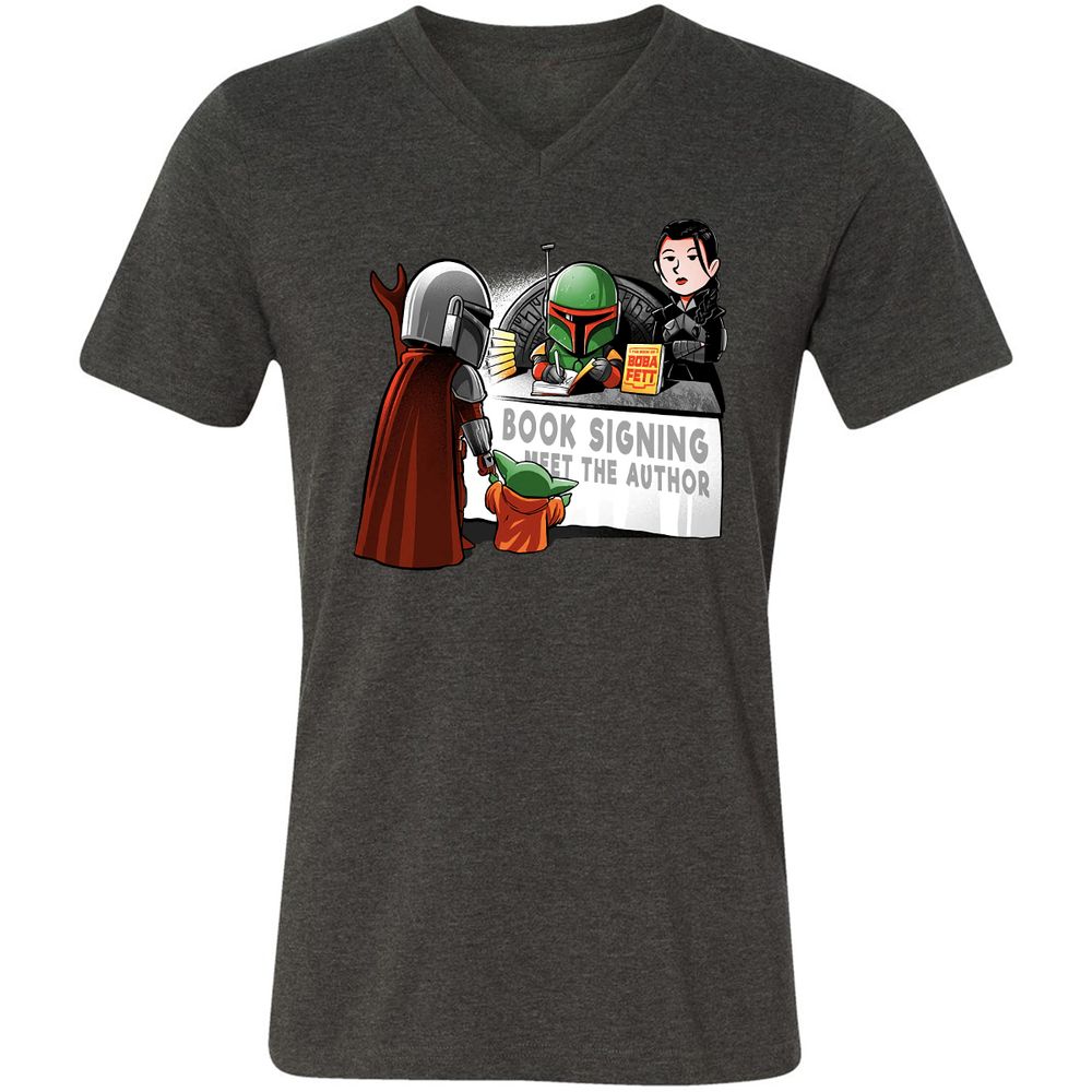 Unisex V-Neck T-Shirt - XLA39LRL - Dark Grey Heather - 8