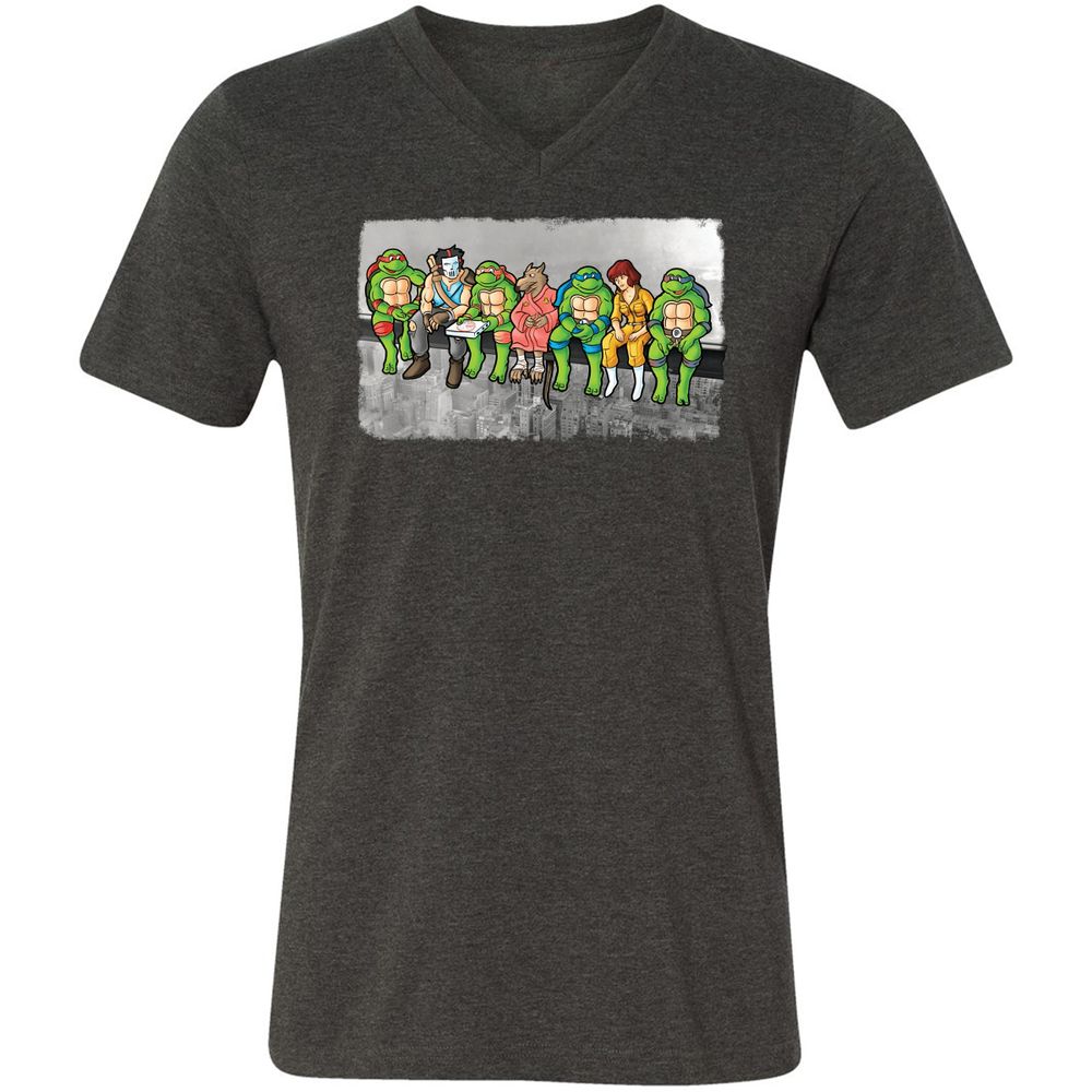 Unisex V-Neck T-Shirt - VD24XJST - Dark Grey Heather - 8