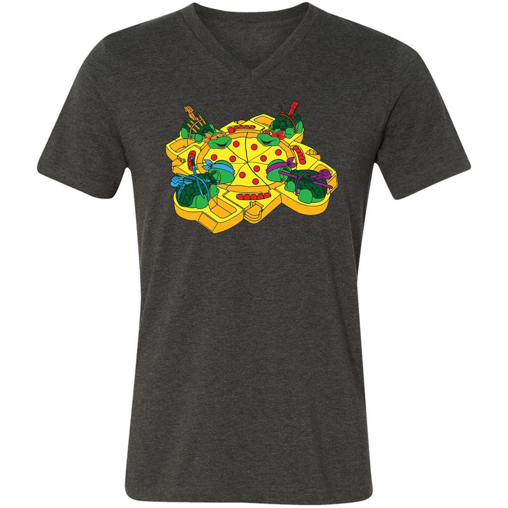 Unisex V-Neck T-Shirt - RZAE667B - Dark Grey Heather - 8