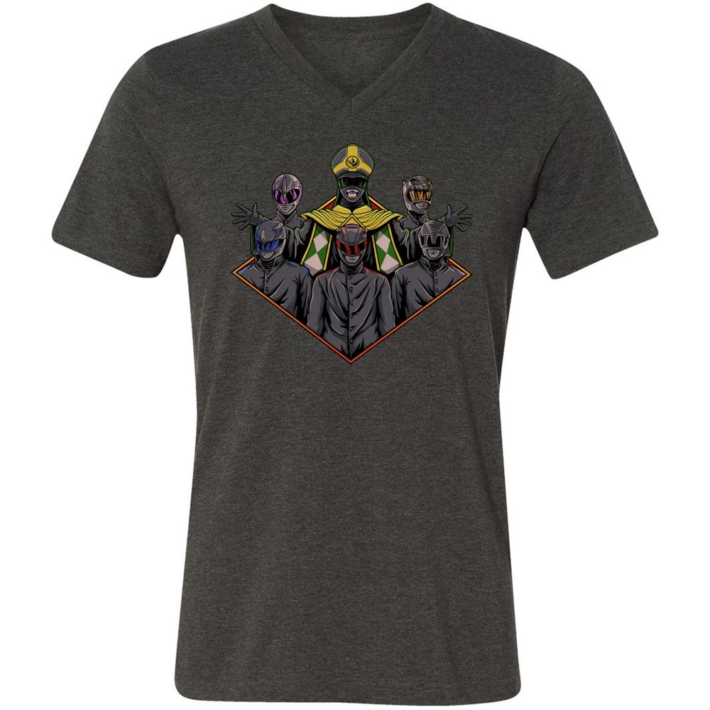Unisex V-Neck T-Shirt - M84R9EEN - Dark Grey Heather - 8