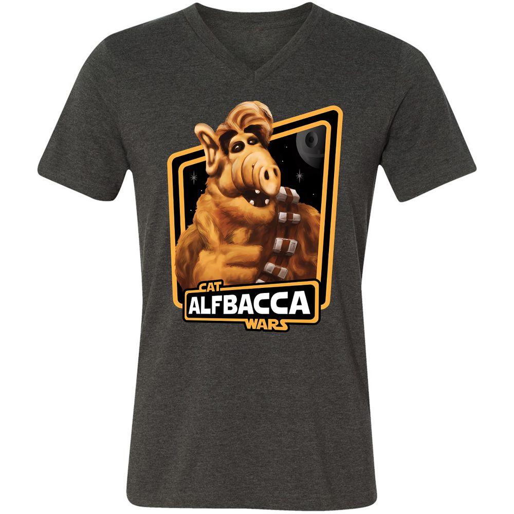 Unisex V-Neck T-Shirt - T81EWLAG - Dark Grey Heather - 8