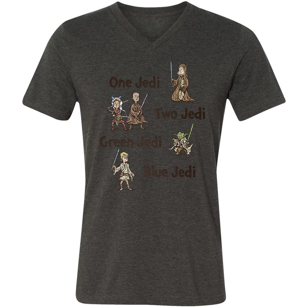 Unisex V-Neck T-Shirt - 6KPWVS2Z - Dark Grey Heather - 8