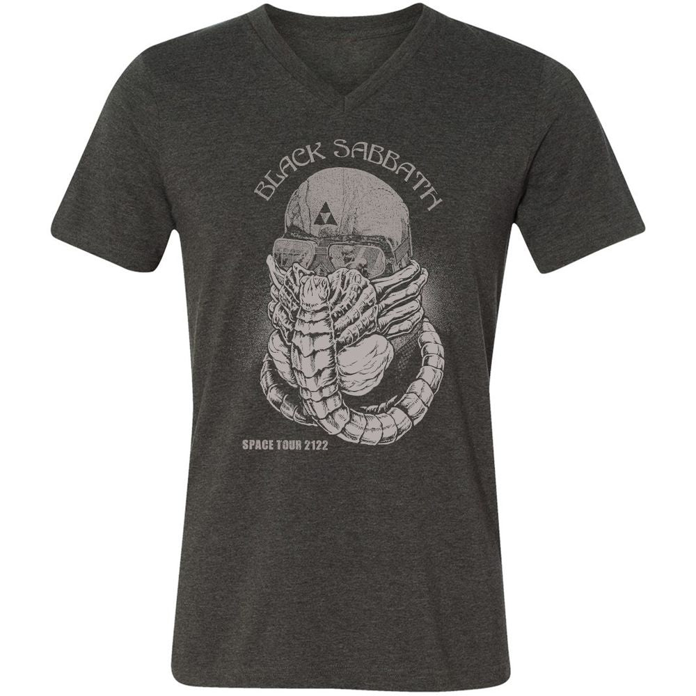 Unisex V-Neck T-Shirt - LQ8MRMA3 - Dark Grey Heather - 8