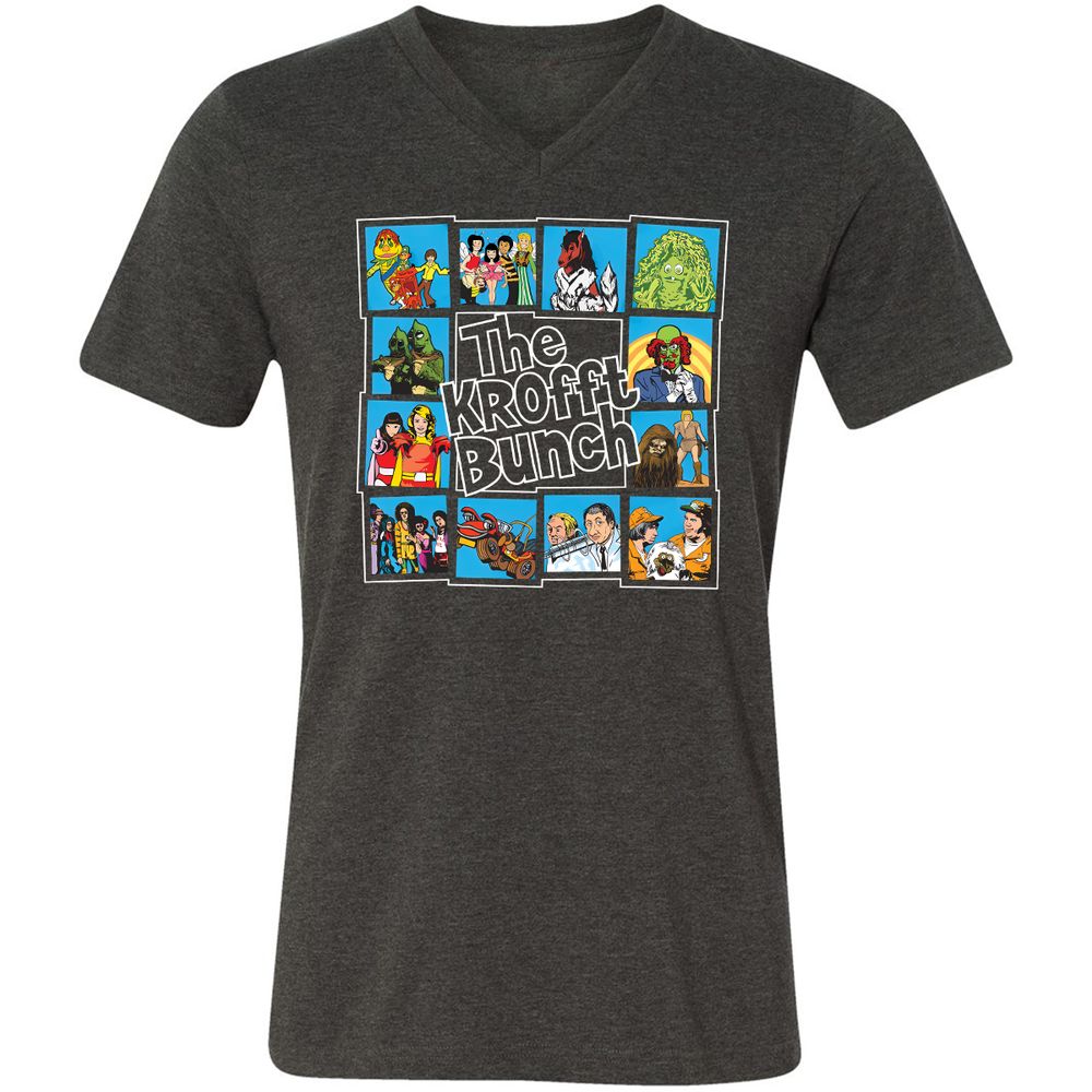 Unisex V-Neck T-Shirt - C388XFBM - Dark Grey Heather - 8