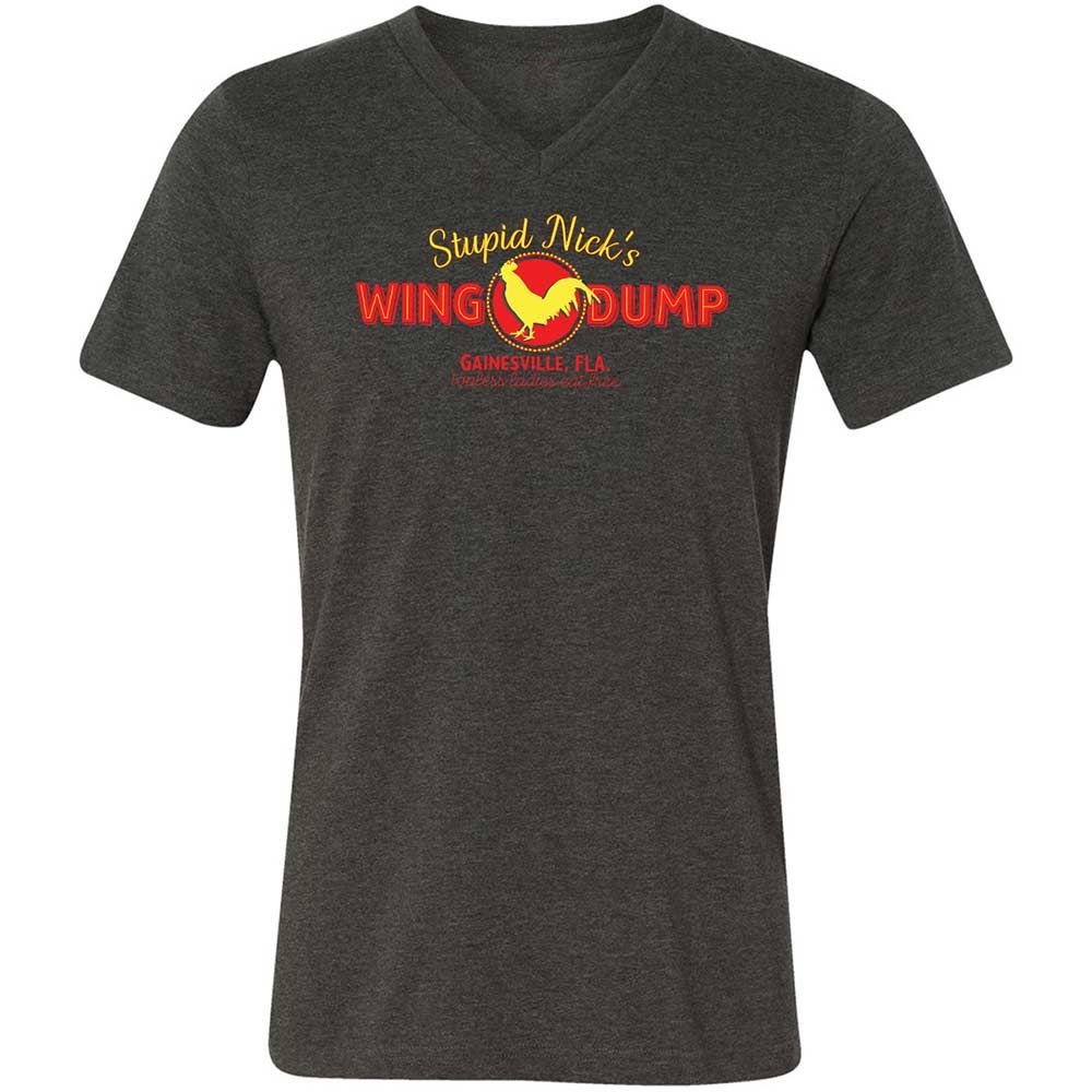 Stupid Nick's Wing Dump - Dark Grey Heather - 8