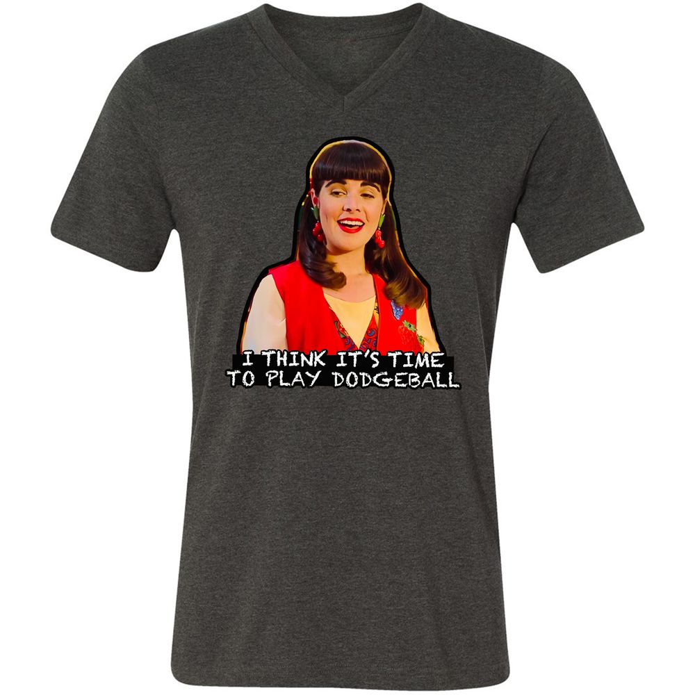 Unisex V-Neck T-Shirt - CNMR5UGP - Dark Grey Heather - 8