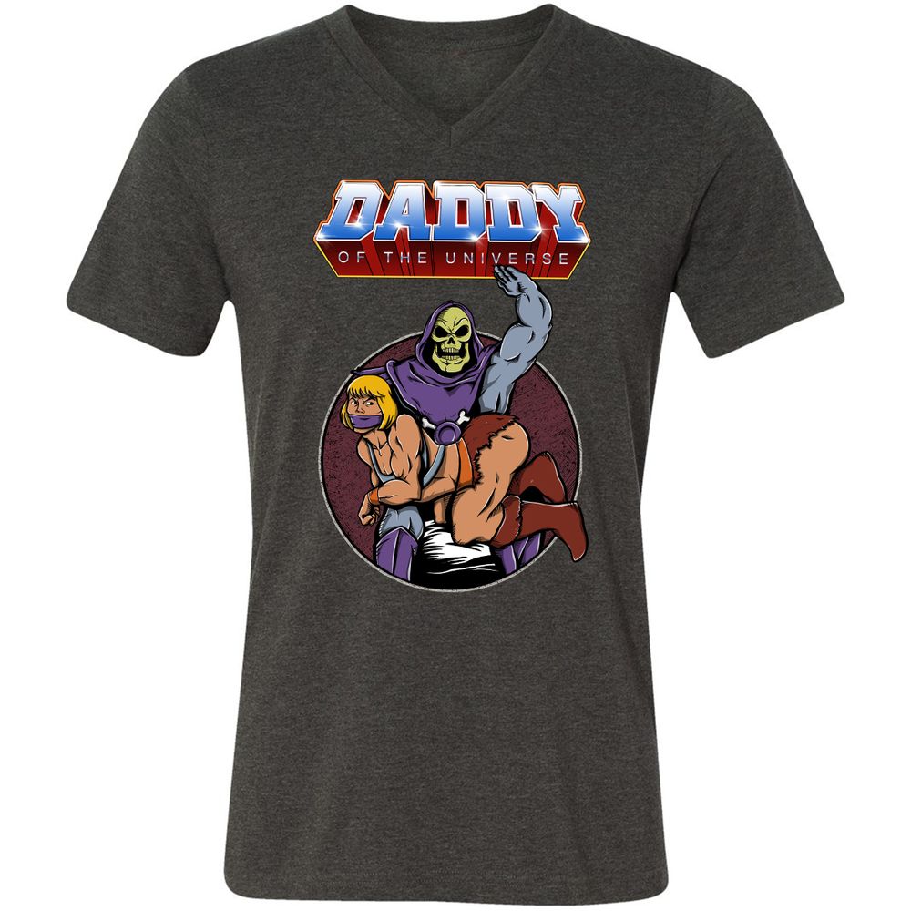 Unisex V-Neck T-Shirt - THDVCD5H - Dark Grey Heather - 8