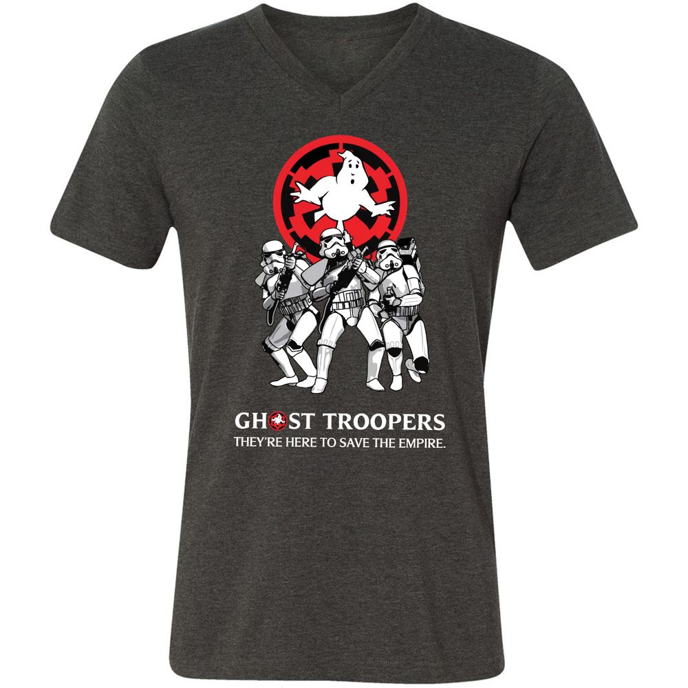 Unisex V-Neck T-Shirt - JMN9HP1D - Dark Grey Heather - 8