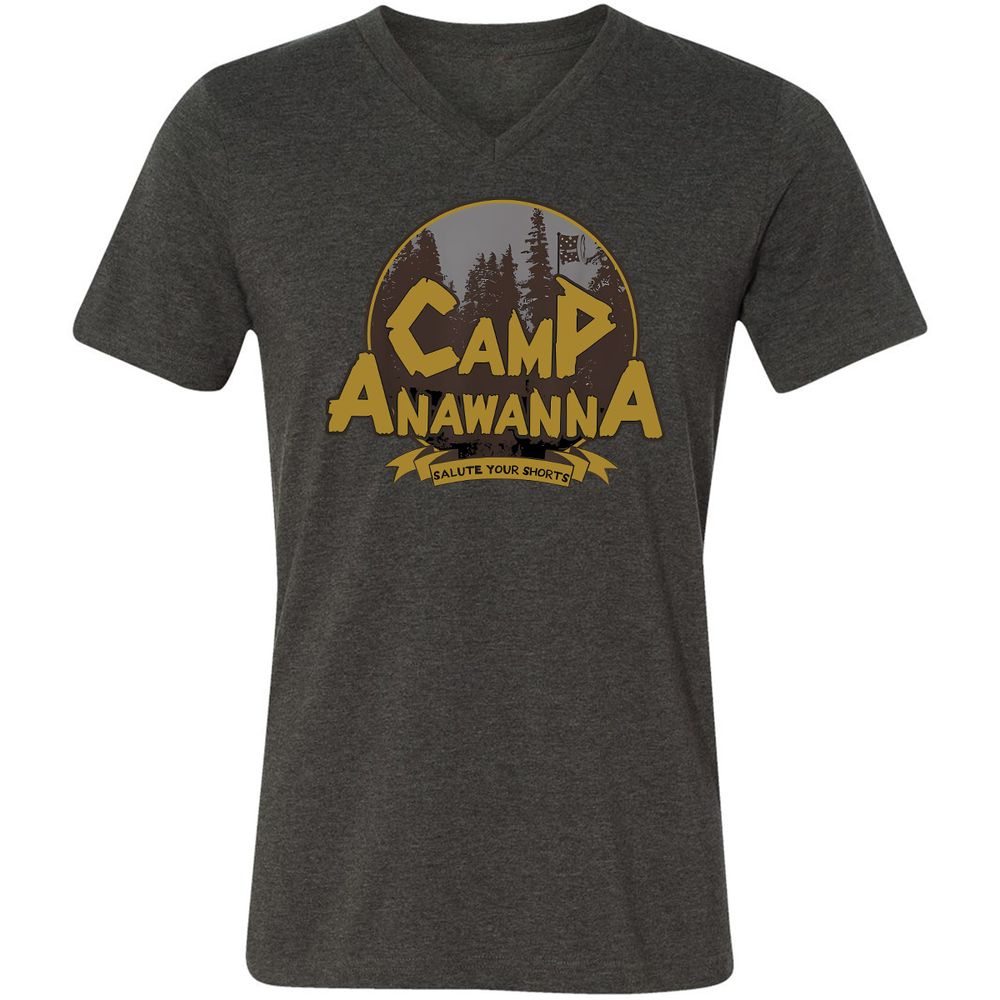 Unisex V-Neck T-Shirt - F4A41ZTT - Dark Grey Heather - 8