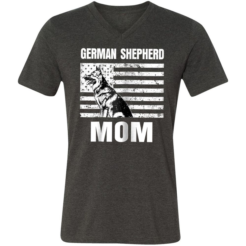 Unisex V-Neck T-Shirt - HZMVDJ22 - Dark Grey Heather - 8