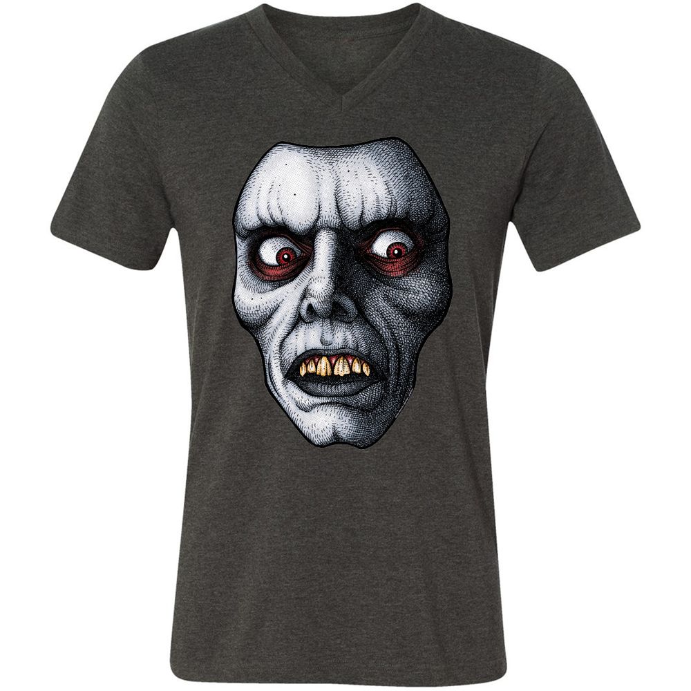 Unisex V-Neck T-Shirt - NY6AKWYW - Dark Grey Heather - 8