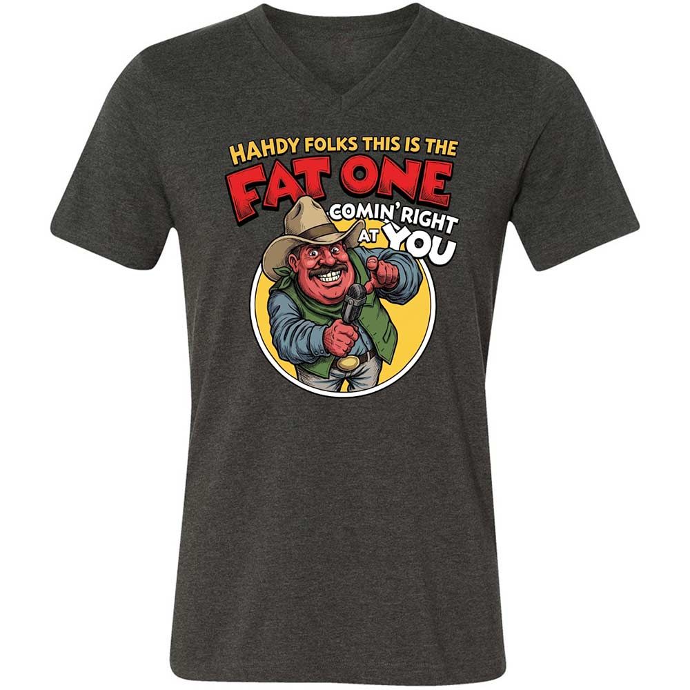 Fat One comin' right at you - Dark Grey Heather - 8