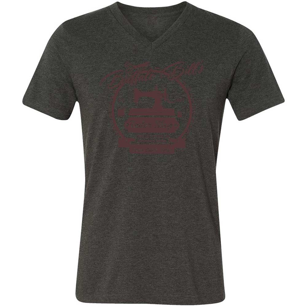 Unisex V-Neck T-Shirt - 7J74FXUU - Dark Grey Heather - 8
