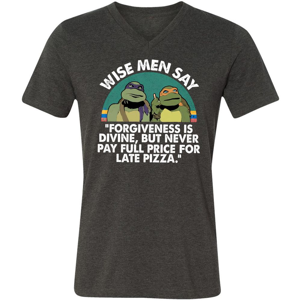 Unisex V-Neck T-Shirt - JET29G31 - Dark Grey Heather - 8