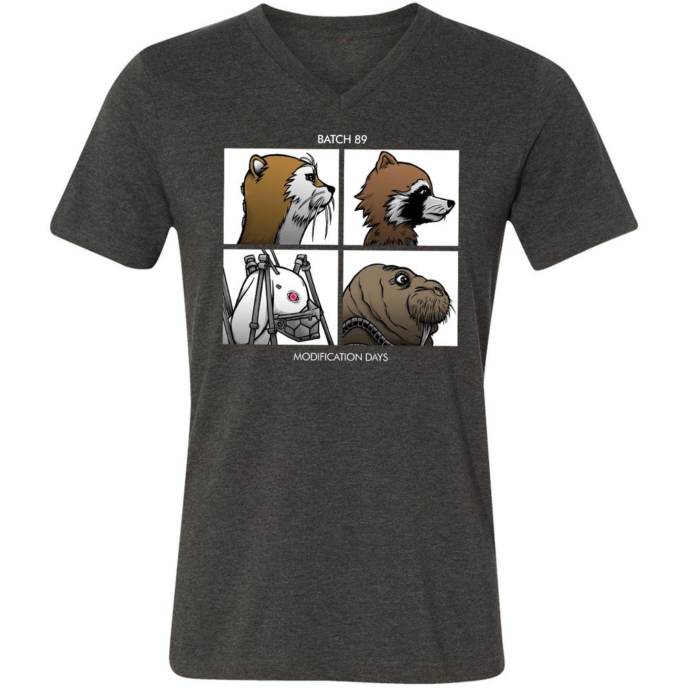 Unisex V-Neck T-Shirt - Z35HQ3ZJ - Dark Grey Heather - 8