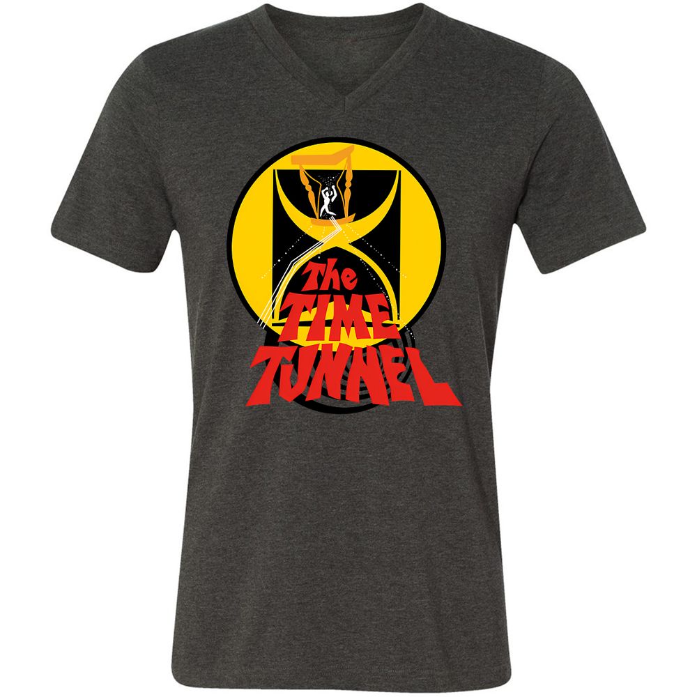 Unisex V-Neck T-Shirt - Y5USDS35 - Dark Grey Heather - 8