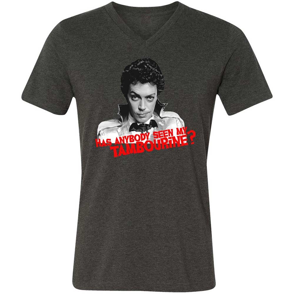 Unisex V-Neck T-Shirt - PD4KQ483 - Dark Grey Heather - 8